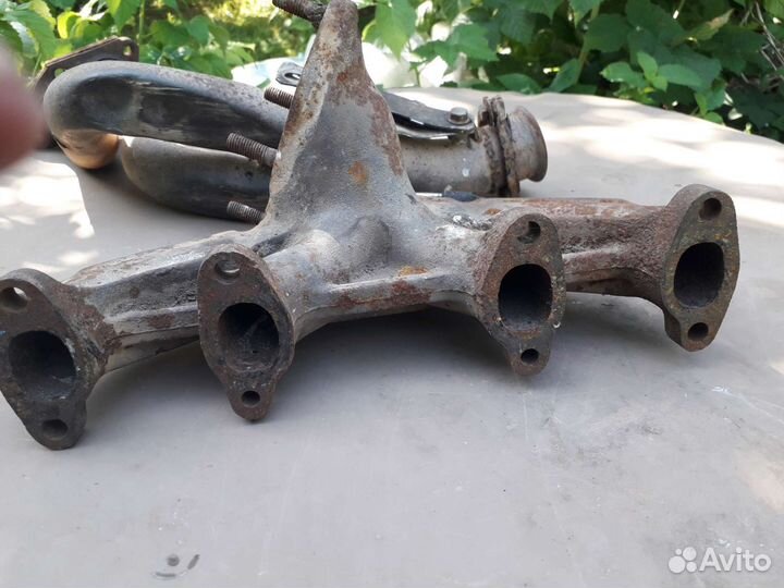 Коллектор выхлопной и труба