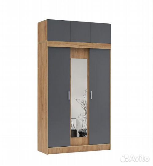 Шкаф-купе Роджина дуб крафт / графит