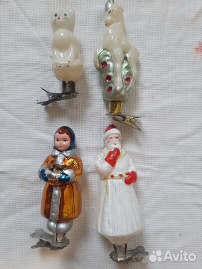 Елочные игрушки СССР на прищепке