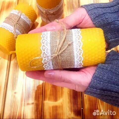 Свечи восковые медовые