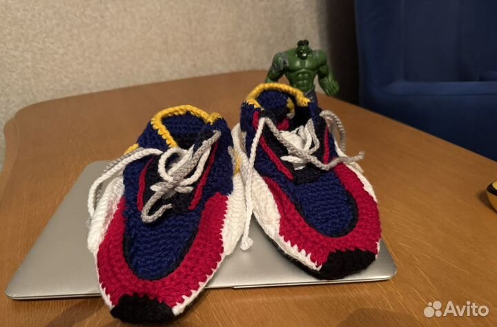 Вязанные домошние кроссовки