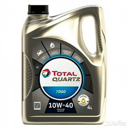 Масло моторное Total Quartz 7000 10W40 4л п/синт
