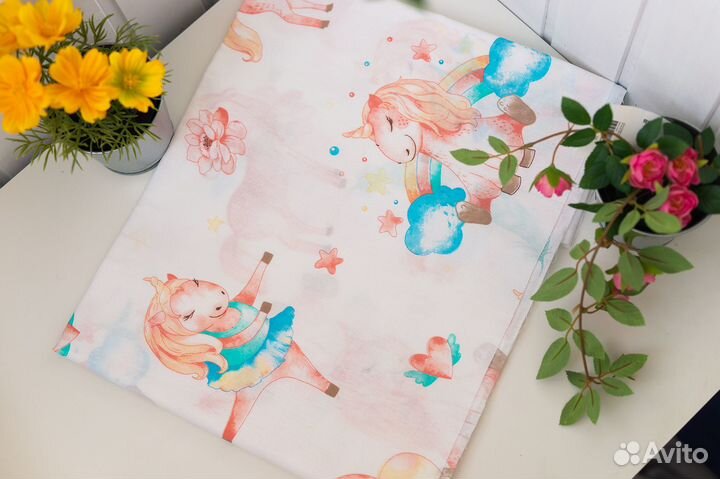 Отрез натуральной ткани в ассортименте