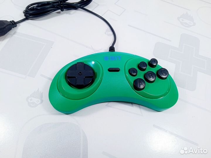 Джойстик Dendy 8-bit 9pin (форма Sega) новый