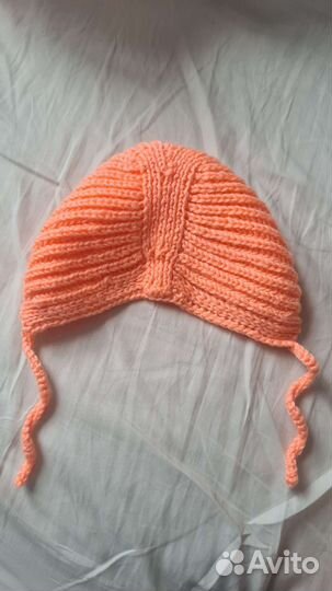 Шапка для девочки 1-3месяца
