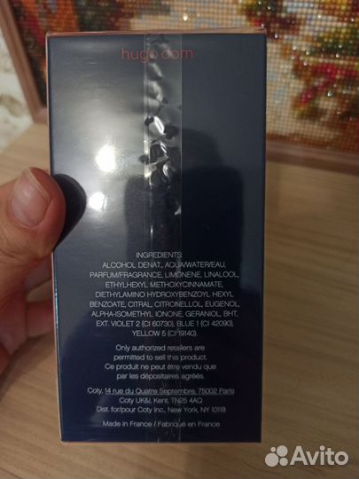 Туалетная вода hugo boss dark blue 75 ml