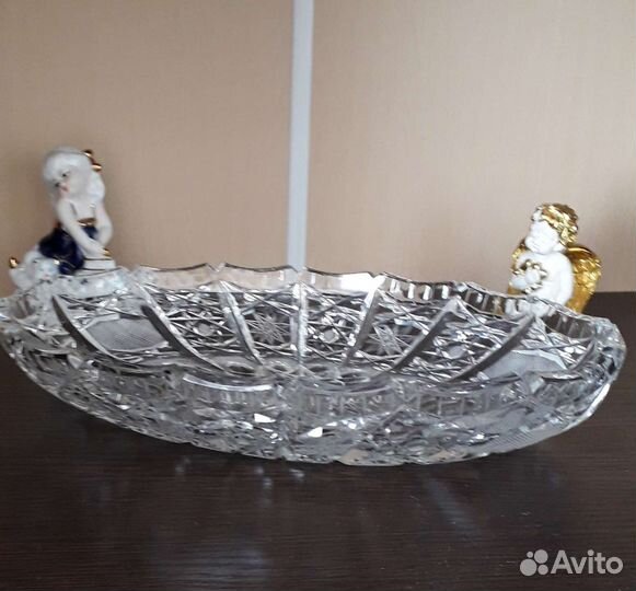 Хрустальная селедочница. СССР