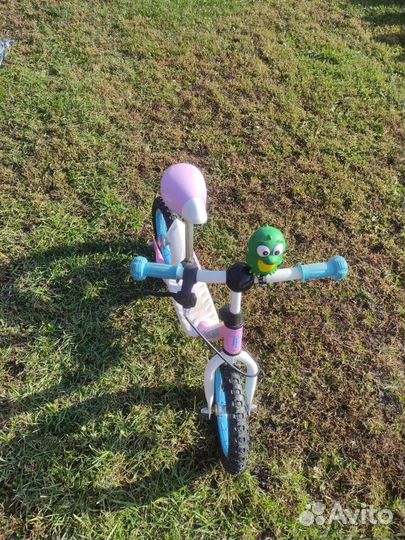Детский велосипед с родительской ручкой+беговел