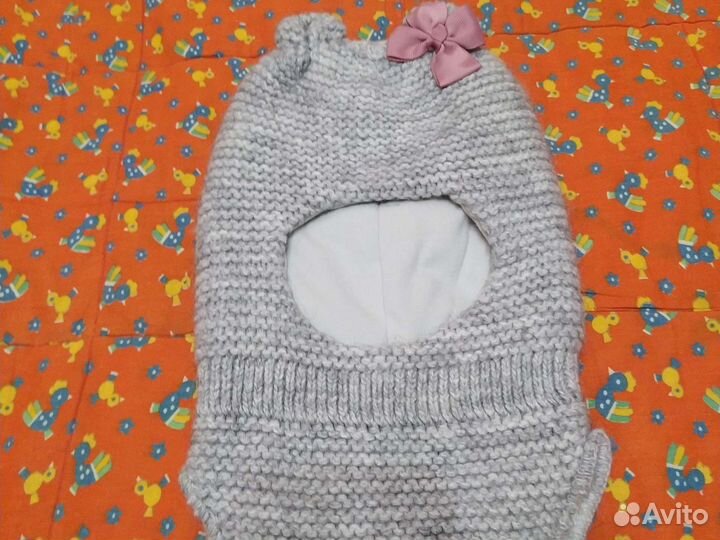 Шапка шлем для девочки