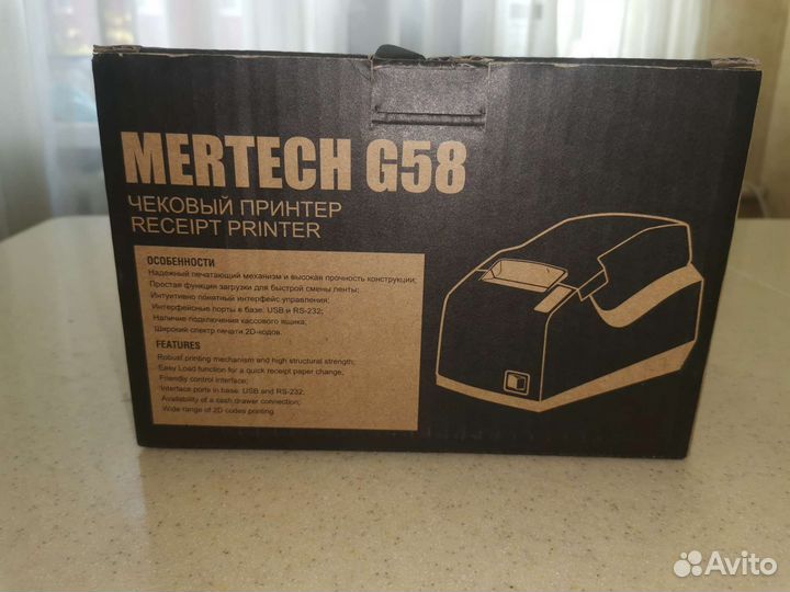 Чековый принтер Mertech G58 RS232