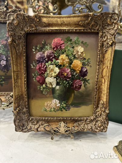 Картина маслом цветы