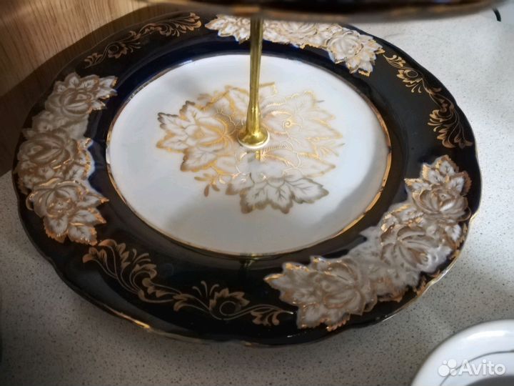 Менажница/горка Чехия + 6 пиал фарфор новое