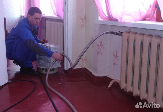 Промывка системы отопления, газовых и электрически