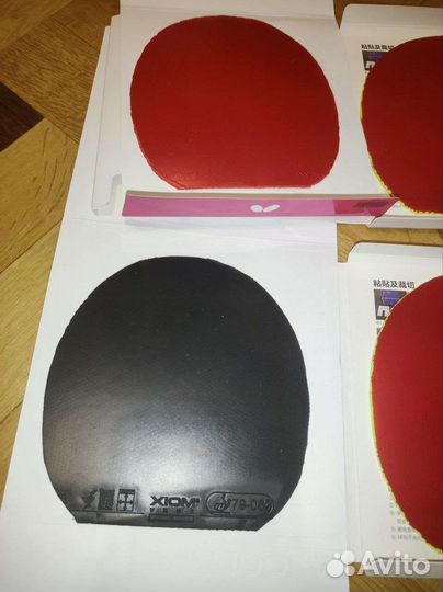 Накладки (гладкие/шипы) настольный теннис