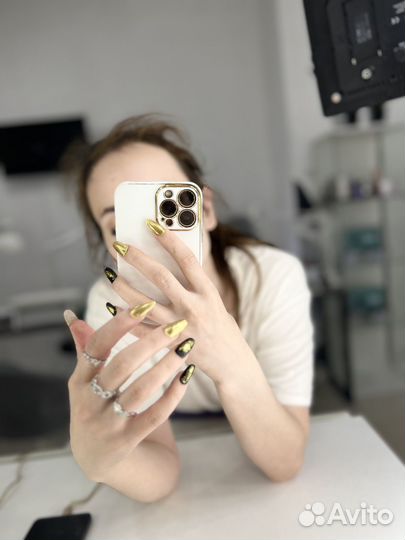 Модель на маникюр наращивание дизайин