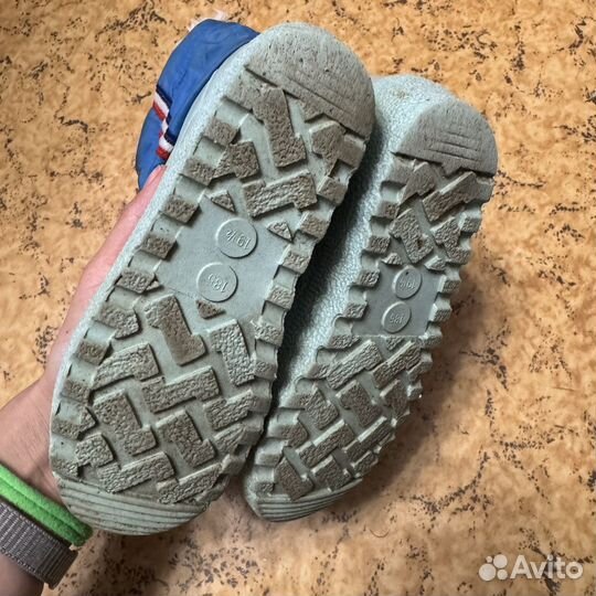 Детские утепленные резиновые сапоги