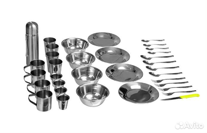 Набор для пикника Кейс на 4 персоны с термосом