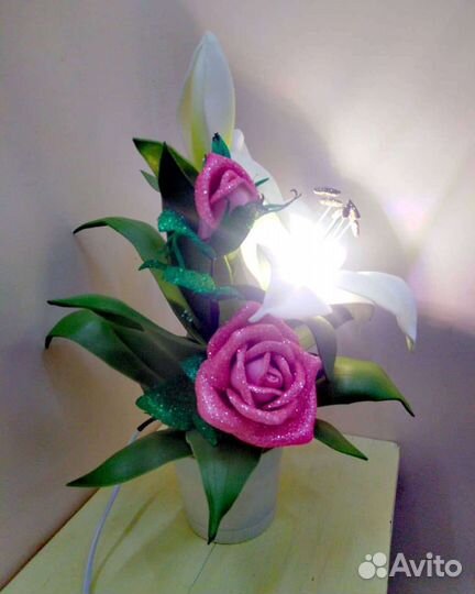 Лилии и розы