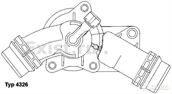 Термостат 97C c прокладкой для bmw