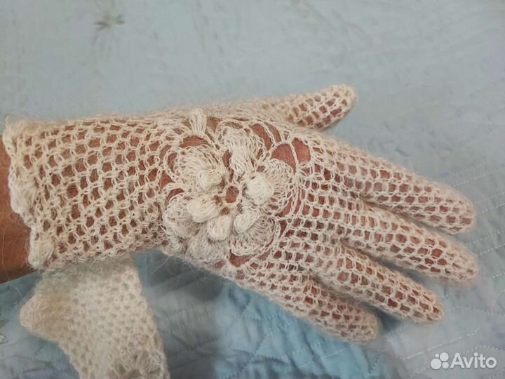 Перчатки козий пух