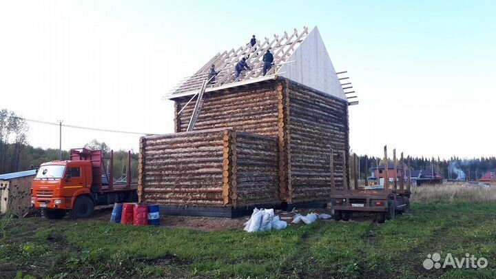 Срубы домов и бань