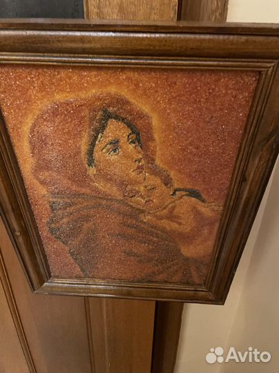 Картина из янтаря натурольного70 годы