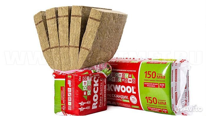 Утеплитель RockWool скандик 100*600*800