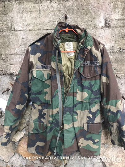 Куртка M65 ранний woodland с подстежкой, XS/R