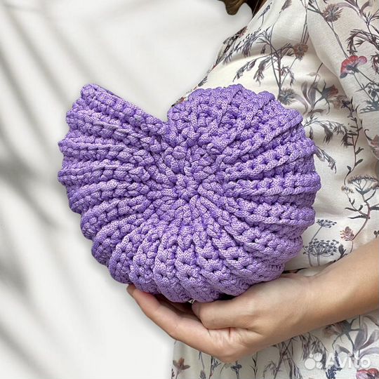 Ракушка наутилус вязаная