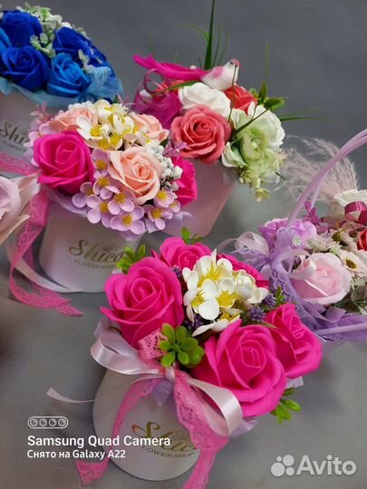 Букет из мыльных роз