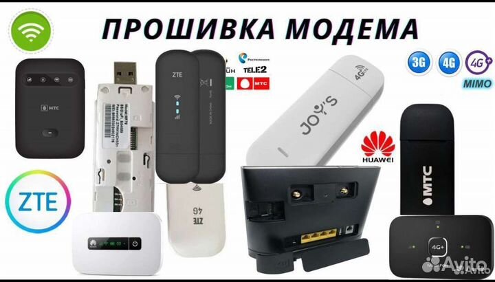 Прошивка модема и роутера 4G разлочка, imei, ttl и