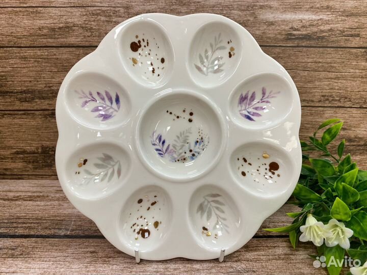 Тарелка для яиц 20см. фарфор