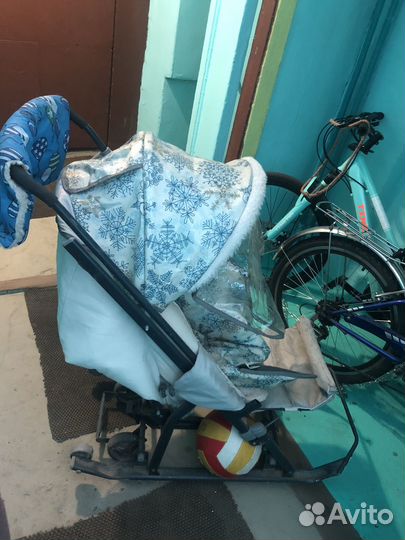 Детские санки с колесами