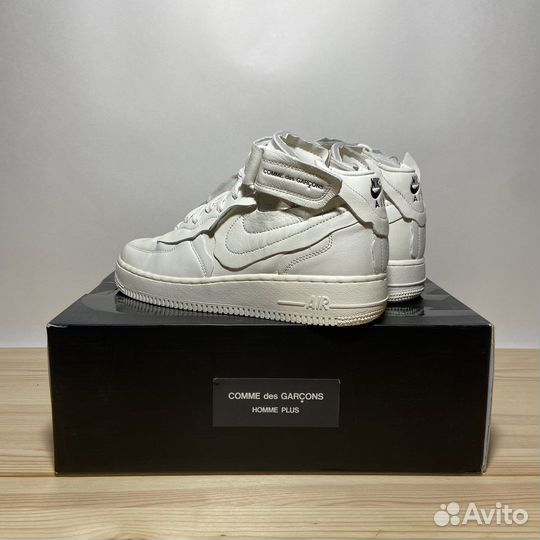 Nike x CDG Air Force 1 Mid White (6.5 US - 39 EUR)