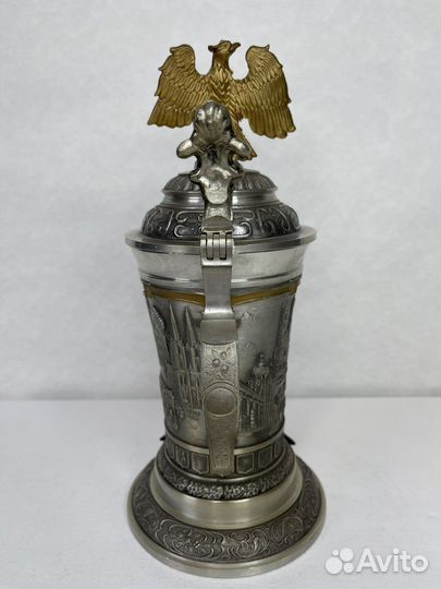 Коллекционная оловянная кружка 