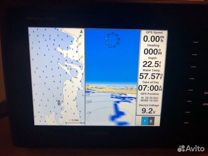 Картплотер,радар,GPS,Сонар Garmin gpsmap 840xs