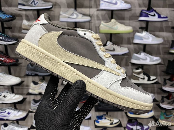 Кроссовки Travis Scott & Nike Air Jordan 1 Low Rev