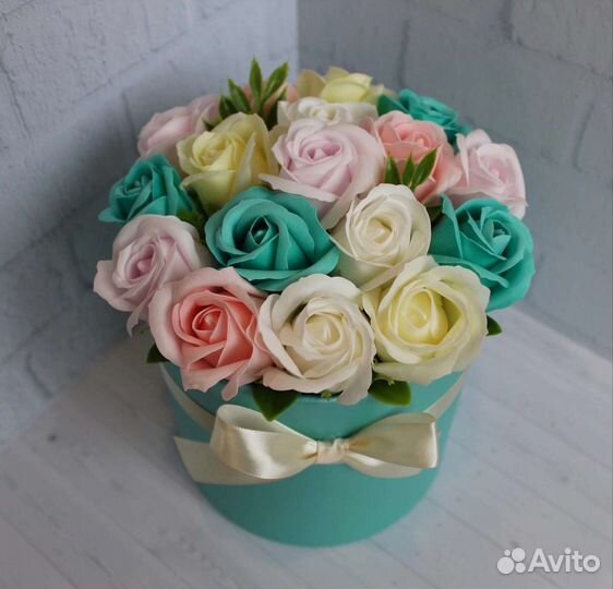 Букеты из мыльных роз