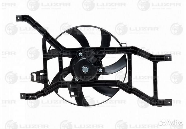 Luzar LFC 0955 Э/вентилятор охл. с кожухом для а/м