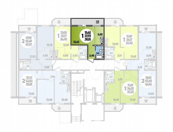 Квартира-студия, 30,2 м², 1/16 эт.