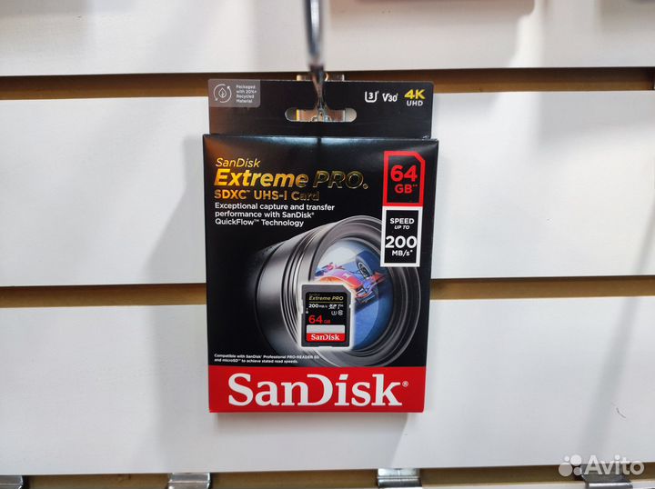 Карта памяти Sandisk Extreme PRO SD XC 64 GB