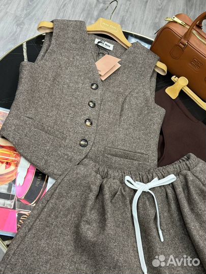 Костюм тройка женский miu miu