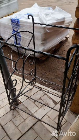 Кованая дровница ажурная новая