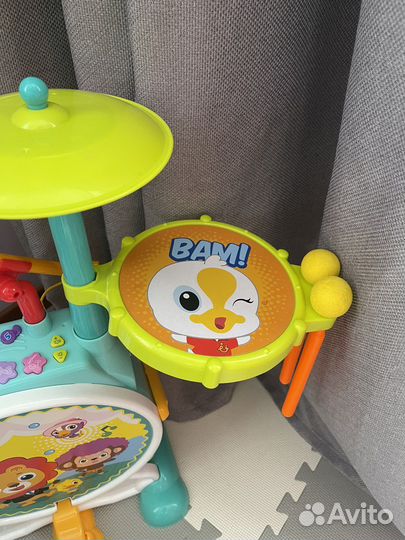 Барабан детский со стулом