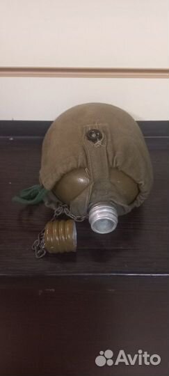 Фляга армейская с чехлом (СССР) 950мл, хаки