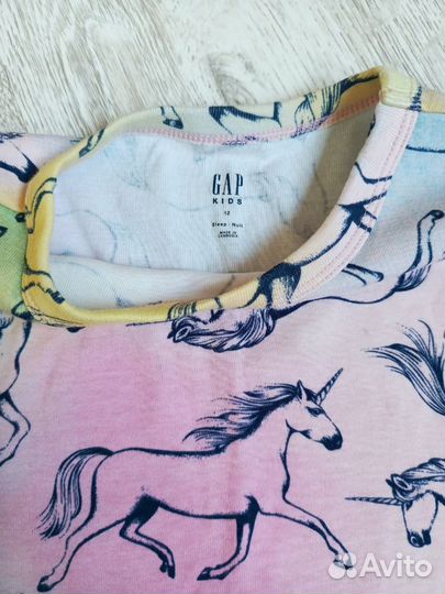 Лонгслив Gap для девочки радужный