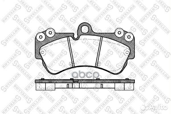 1005 000B-SX колодки дисковые п. с антискрип