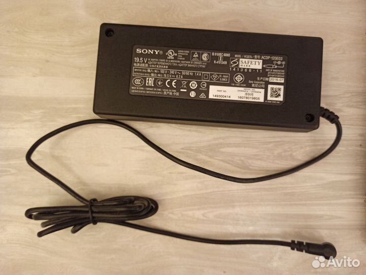 Блок питания Sony 19.5V 6.2A для тв (acdp-120E03)