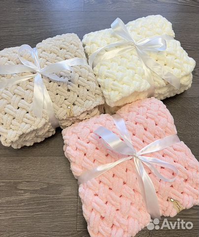 Плед детский плюшевый ручная работа