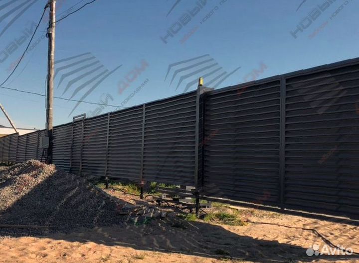 Забор жалюзи еврожалюзи